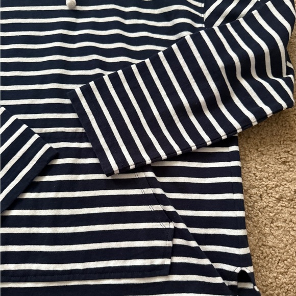 J. Crew Blue and White Turtleneck Sweater nwot - Picture 3 of 6
